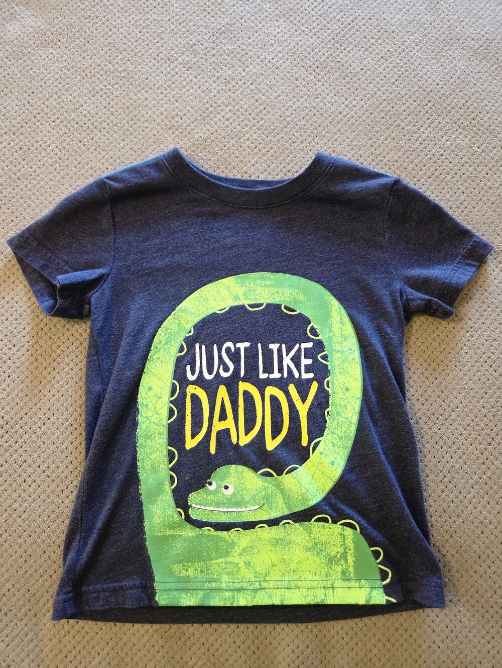Cat & Jack Short Sleeve 'just like daddy' shirt 4t